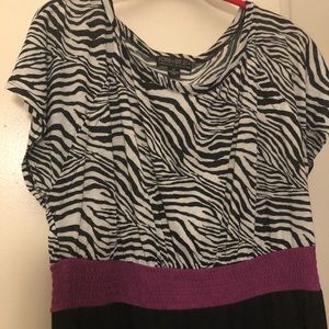 Zebra Print Forever 21 Dress (Plus Size)